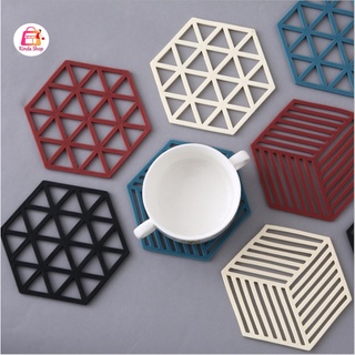 แผ่นรองหม้อซิลิโคนทนความร้อน เสื่อซิลิโคนกันลื่นกันร้อนซิลิโ…