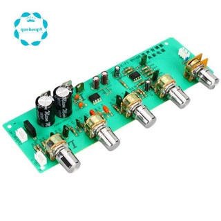 2.0 HIFI AN4558 Audio Preamplifier Bass Midrange Treble Balance Adjustable Audio Preamp Finished Board with Tone Control