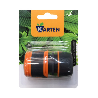 🔥สินค้าขายดี!! KARTEN ข้อต่อสายยาง รุ่น 5050 ขนาด 1/2 นิ้ว สีส้ม - เทา Watering Systems &amp; Garden Hoses