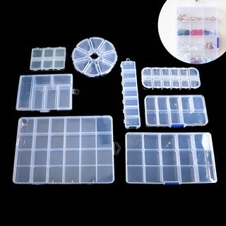 [ Transparent Plastic Jewelry Storage Box ][ Handmade DIY Multi-cell Jewelry Storage  Box ][ New Jewelry Product Storage Box ]