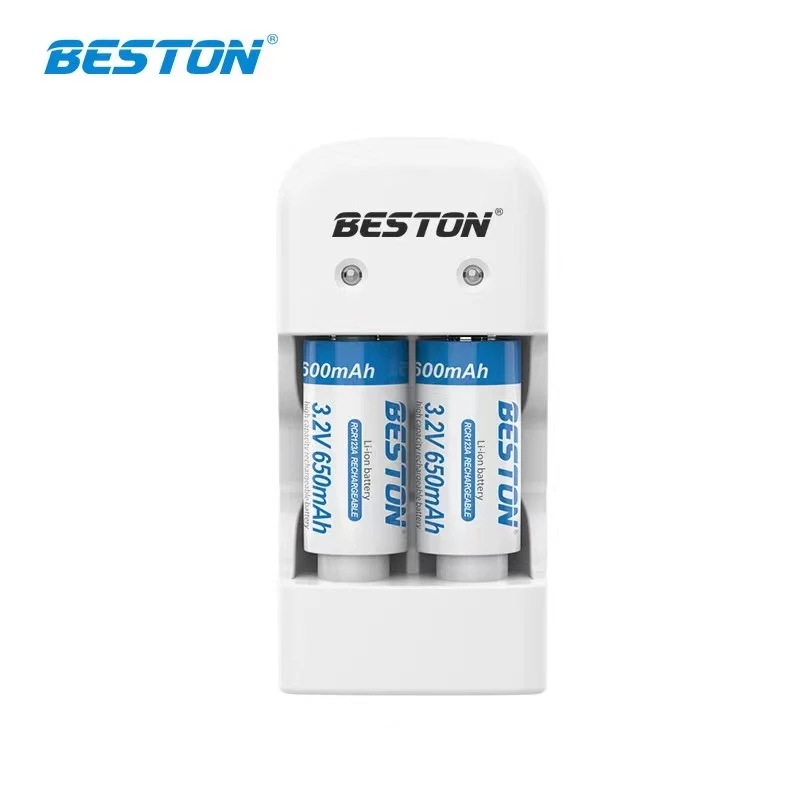 ถ่านชาร์จ BESTON BST-(CD643+CR123A) 2X 650mAh 2ก้อน + ที่ชาร์จ