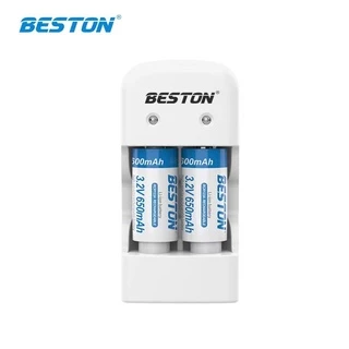 ถ่านชาร์จ BESTON BST-(CD643+CR123A) 2X 650mAh 2ก้อน + ที่ชาร์จ