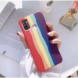 [ เคสสายรุ้ง ] Case Vivo V21 5G งานกำมะหยี่ เคสนิ่มซิลิคอน VIVO V21 เคสวีโว่ พร้อมส่งจากไทย