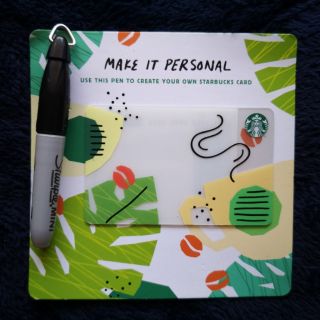 Starbucks Thailand Card 2018 “MAKE IT PERSONAL” with Pen