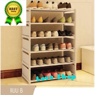 ชั้นวางรองเท้า ที่วางรองเท้า 6 ชั้น 18 คู่ ถอดประกอบได้