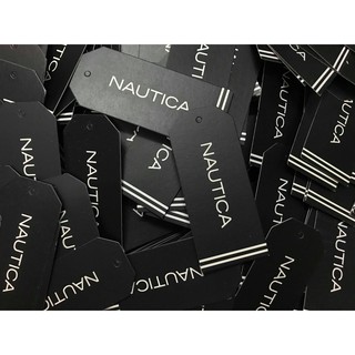 ป้ายเสื้อ ป้ายห้อย NAUTICA ขนาด 3 x 8.3 cm. ( 100ใบ )