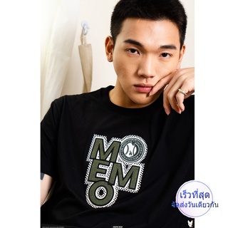 เสื้อยืดแขนสั้น Memo ผ้า Cotton งานปักรุ่น HOMERUN  ลิขสิทธิ์แท้