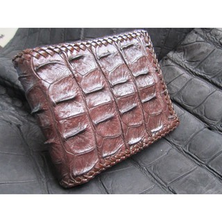 crocodile  wallet back horn  wallet  กระเป๋าหนังจระเข้