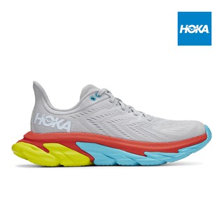 HOKA - CLIFTON EDGE - LUNAR ROCK / WHITE - รองเท้าวิ่งผู้ชาย รองเท้าวิ่งถนน