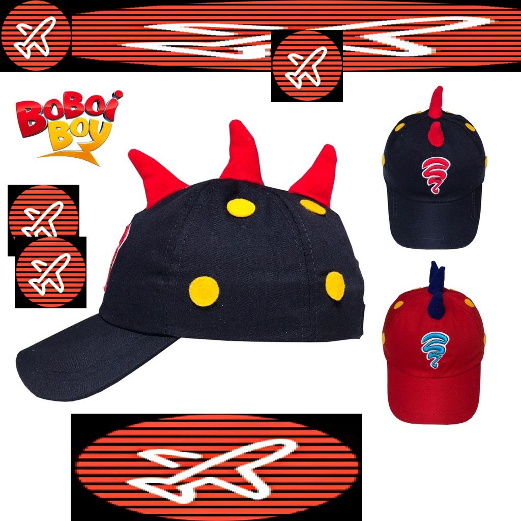 Boboiboy ss4838pp หมวกสเลฟ ลายการ์ตูน