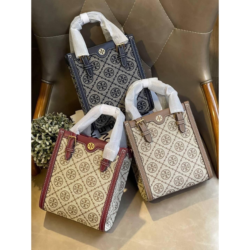 กระเป๋า Tory Burch T Monogram Jacquard Mini Tote