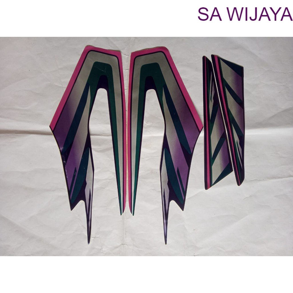 Best Premium Black Purple yamaha rx king 97 Motorcycle Striping Stickers