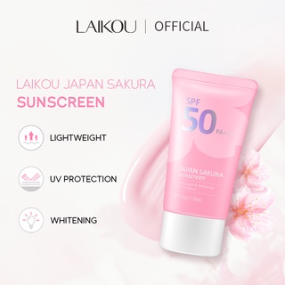 Laikou ครีมกันแดด ไวท์เทนนิ่ง SPF50 PA+++ ป้องกันรังสียูวี 50 กรัม.