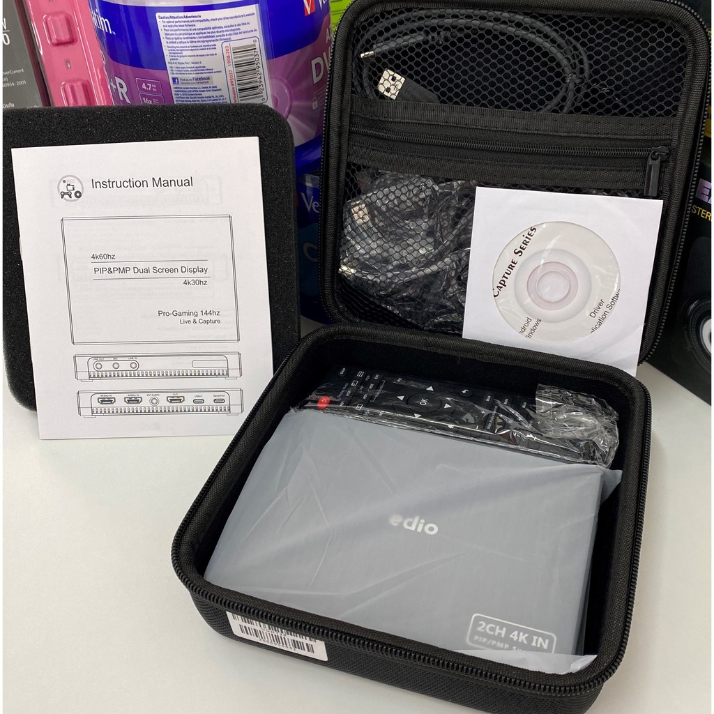 EDIO UGH72P 4K 2CH HDMI USB3.0 VIDEO CAPTURE BOX // แคปเจอร์การ์ด แคปเจอร์บ็อกซ์ EDIO UGH72P