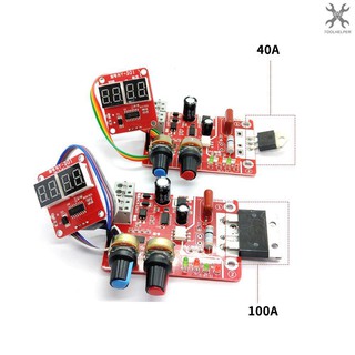 【IN STOCK】100A Spot Welding Machine Control Board Adjustable Time Current Digital Display Welder Tra