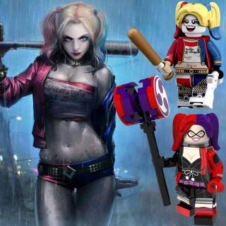 ของเล่นตัวต่อฟิกเกอร์ รูปการ์ตูน Harley Quinn น่ารัก ขนาดเล็ก เพื่อการเรียนรู้ สําหรับเด็ก