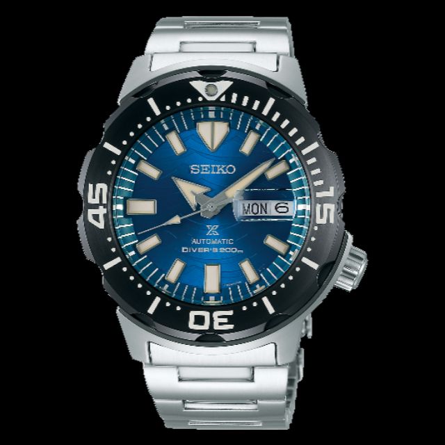 SEIKO PROSPEX SRPE09K1 "Save The Ocean"  Monster Diver's 200M Automatic