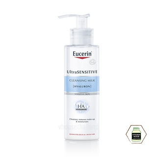 Eucerin UltraSENSITIVE [Hyaluron] Cleansing milk 200ml.