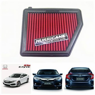 กรองอากาศผ้า(HURRICANE) CIVIC FC 1.8L 15-19