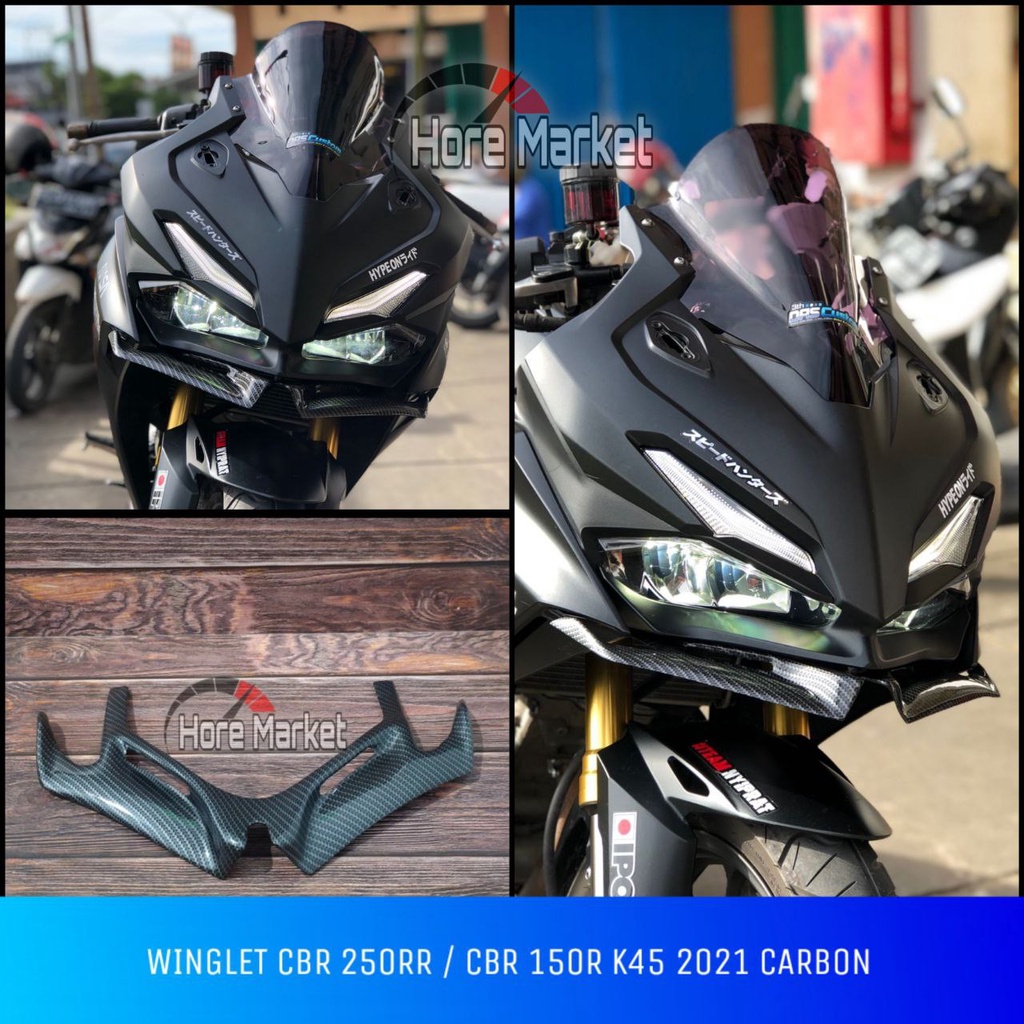 WINGLET CBR 250RR CARBON WINGLET CBR 150R 2021 2022 K45R FACELIFT CBR 150 R 2022 V4 รุ่น 4