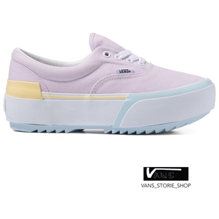 VANS ERA STACKED PASTEL MULTI TRUE WHITE SNEAKERS สินค้ามีประกันแท้