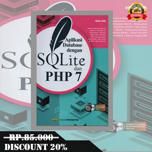 หนังสือชื่นชมข้อมูล DATABASE พร้อม SQLite และ PHP 7 + ซีดี