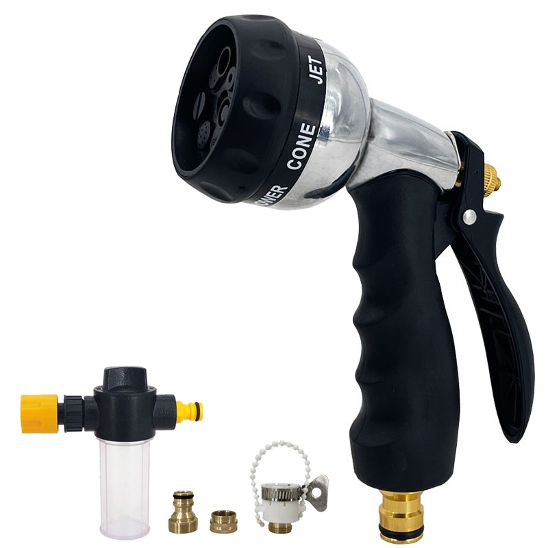 Garden Water Gun Highpressure Water Hose Nozzle Foam Car Wash Cleaning