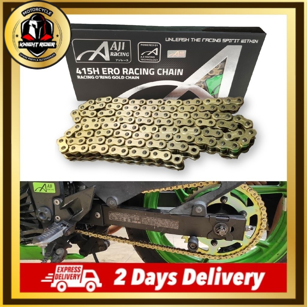 AJI RACING CHAIN ORING GOLD 415HX122 415HX132 428HX122 428HX132 520HX120 โซ่รถจักรยานยนต์ O-RING GOL