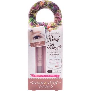 Love switch pink brown pencil &amp; powder eyebrow FITS M (01 light, 02 natural) 0.1 g