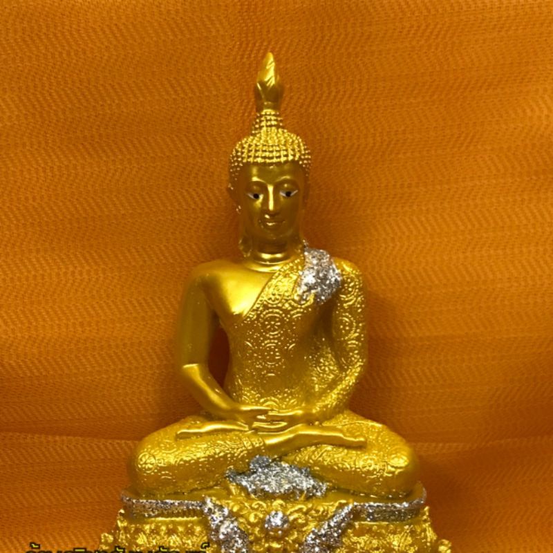 พระพุทธรูปประจำวันพฤหัส พระปางสมาธิ หน้าตัก 5นิ้ว เนื่อเรซิน