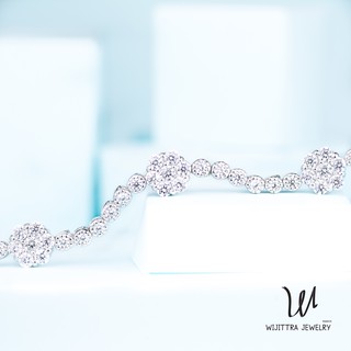 สร้อยข้อมือ เงินแท้ Forget Me Not | Wijittra Jewelry | กําไลข้อมือ กำไลเงินแท้ เครื่องประดับเงินแท้ 925 ชุบทองคำขาว