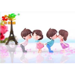 [MC206] ตุ๊กตุ่นจิ๋ว คู่เด็ก ก้ม จุ๊บ 😘 (1 คู่ ราคา 50 บาท)