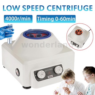 240V 4000rpm Desktop Electric Lab Centrifuge Machine Lower-speed Centrifuge