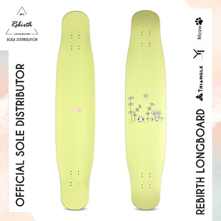 Rebirth Longboard Meow Candy Serie (Yellow) / ลองบอร์ดรีเบิร์ทรุ่น Meow Candy ขนนก ลองบอร์ด สเก็ตบอร์ด ครบชุด พร้อมส่ง