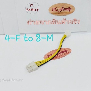 สายแปลงหัวต่อ POWER SUPPLY 4 PIN เป็น 8 PIN ยาว 20 เซนติเมตร (ออกใบกำกับภาษีได้)