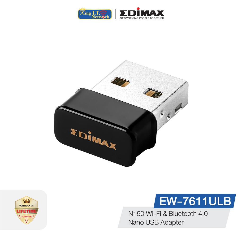 EDIMAX (EW-7611ULB) N150 Wi-Fi & Bluetooth 4.0 Nano Wireless USB Adapter