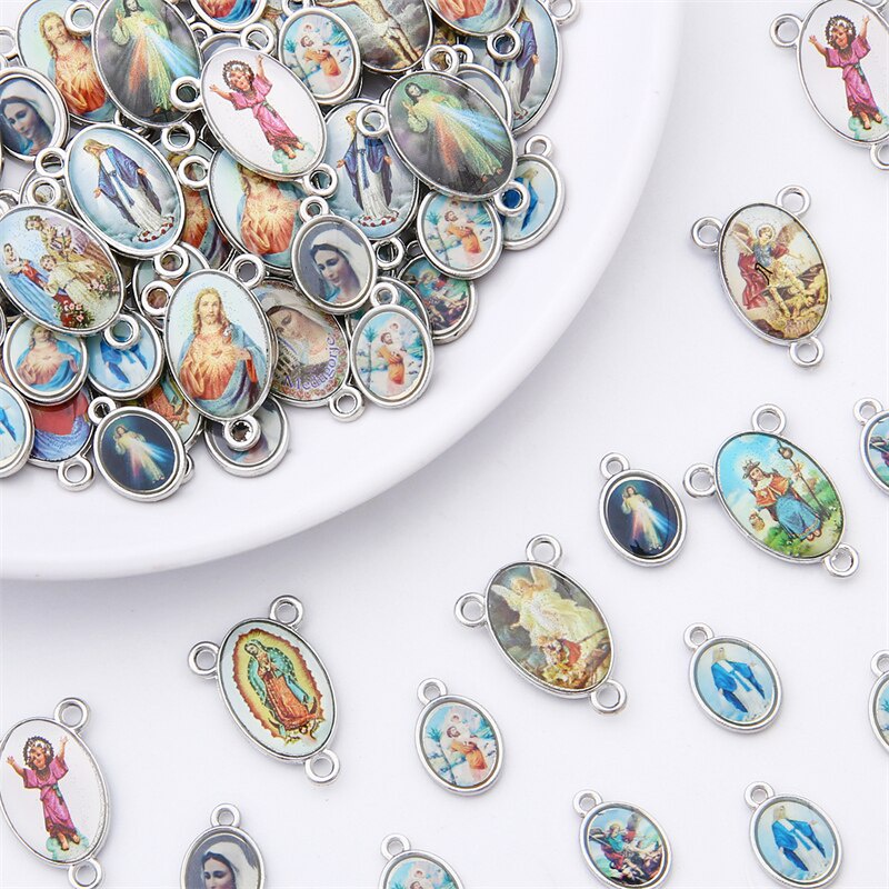 จี้รูปไข่ โลหะผสมสังกะสี สําหรับตกแต่งเครื่องประดับ DIY มี 20 ชิ้น - รูปที่ 3