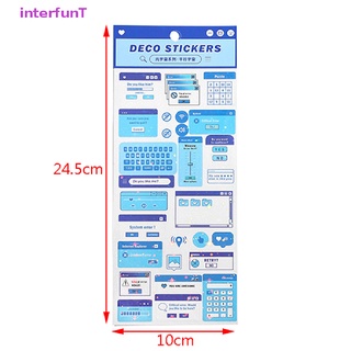 [InterfunT] สติกเกอร์เลเซอร์ ลายเส้นผ่าศูนย์กลาง สไตล์เรโทร สําหรับตกแต่งสมุดไดอารี่ อัลบั้มรูป DIY