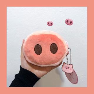 Net red cartoon Plush wallet student ins cute cartoon Mini coin bag card bag girl heart storage bag