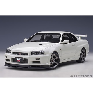 AUTOart NISSAN SKYLINE GT-R R34 V-SPEC II WHITE PEARL