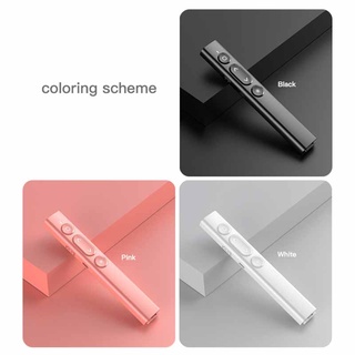 Large Page Turning Pen Clicker with Red Pointer for Cats USB Rechargeable Presentation Clicker 2.4GHz Wireless Remote Control for Mac/Win/Computer