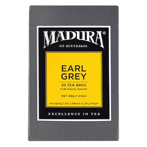 Madura Earl Grey Tea มาดูร่า ชาเเอิร์ลเกรย์ 2g x 20teabags