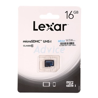 Micro SD 16GB Class10 Lexar (80MB/s.) No Adapter