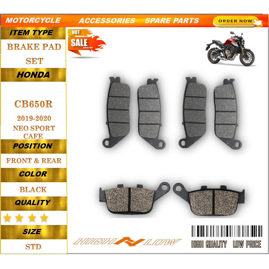 HONDA CB650R NEO CAFE 19-21 ผ้าเบรคชุด STREET RBIKE คุณภาพสูงสุด
