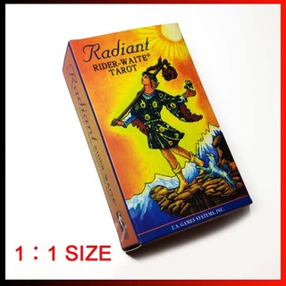 1:1 78 Sheets English Tarot Cards Radiant Rider-waite Tarot with guidebook