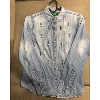 แท้💯% Jaspal Jeweled Denim Shirt