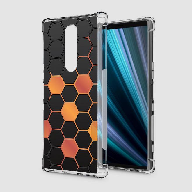 เคส สำหรับ Sony Xperia 1 Polygon Series 3D Anti-Shock Protection TPU Case [PG002]