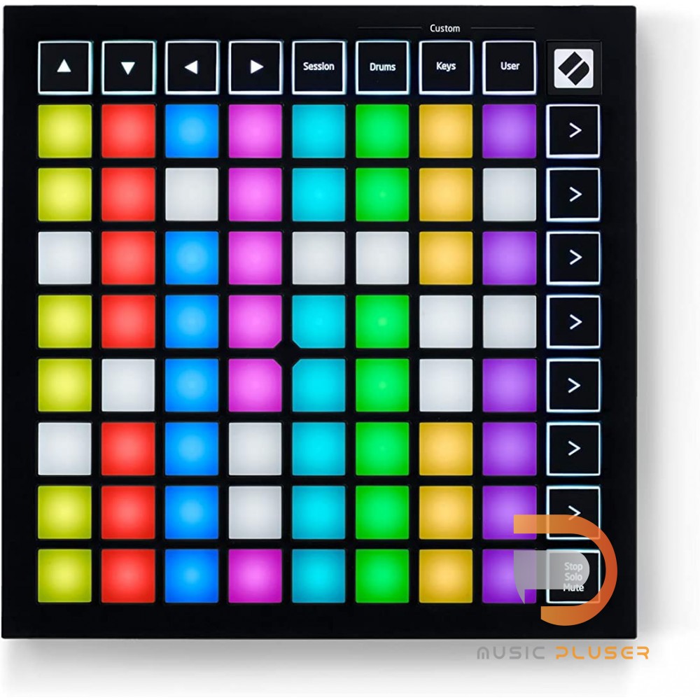 Novation Launchpad Mini MK III คอนโทรลเลอร์ USB MIDI ขนาดกะทัดรัดสำหรับ Ableton Live พร้อม 64 แพต ขอ