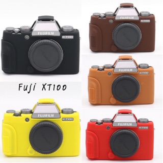 Silicone fuji xt100 +ฝาเลนส์ลาย3D