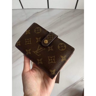 พร้อมส่งแท้💯 USED Louis Vuitton  Viennois French Wallet